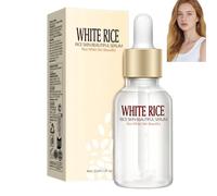 Sérum de riz blanc anti-rides, sérum blanchissant à l'extrait de riz, anti-âge, hydratant, apaisant, raffermissant et éclaircissant pour la réparation de la peau, uniformise le teint. (1pcs)