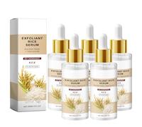 Sérum de riz QPJUVC pour le visage - Sérum anti-rides et éclaircissant à l'acide hyaluronique, à la niacinamide et à la vitamine B - Hydratant pour les peaux ternes et sèches, Essence nourrissante (5)