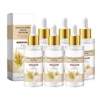 Sérum de riz QPJUVC pour le visage - Sérum anti-rides et éclaircissant à l'acide hyaluronique, à la niacinamide et à la vitamine B - Hydratant pour les peaux ternes et sèches, Essence nourrissante (6)