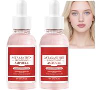 Sérum éclaircissant à l'astaxanthine, ampoule faciale éclatante pour femme, essence feuchtigkeitsspendende légère pour un teint éclatant, structure et élasticité de la peau améliorées (2pcs)