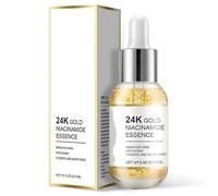Sérum Éclat Niacinamide et Or 24K 15 ml - Atténue les taches brunes, resserre les pores, lisse le grain de peau et révèle un teint éclatant et net pour tous les types de peau.