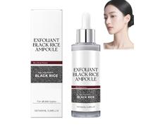 Sérum exfoliant au riz noir, exfoliant doux au riz, liquide hydratant et réparateur pour la peau, hydratation profonde et peau affinée, soin des pores et éclat, peau sensible. (1 PCS)