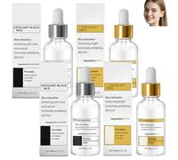 Sérum exfoliant nettoyant au riz, riz blanc et noir, exfoliant doux pour le visage et le corps, lisse et adoucit les peaux sèches ou rugueuses, hydrate et illumine le teint. (black*rice*2)