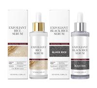 Sérum exfoliant visage au riz blanc et noir, exfoliant doux visage et corps, hydratant et éclaircissant, anti-âge, unifie le teint pour tous types de peau. (white*black rice)