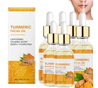 Sérum facial d'huile de curcuma avec huile éclairante de vitamine C pour les taches foncées et le ton inégal, anti-vieillissement et hydratant la peau sèche, adapté au visage et au corps (6)