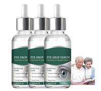 Sérum Gouttes Oculaires, Hydratation Longue Durée, Doux et Efficace, Facile à Utiliser, Soulage la Fatigue au Travail, aux Études et à la Conduite (3Pièce)