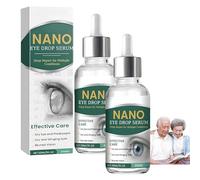 Sérum Gouttes Oculaires Nano,Hydratant Doux et Efficace,Soulage la Sécheresse Oculaire, Soulage la Fatigue,Effet Instantané et Longue Durée, Pour le Bureau, la Conduite et Autres Occasions (2Pièce)