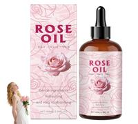 Sérum-huile adoucissant et illuminateur à la rose, sérum-huile raffermissant et hydratant pour cheveux, corps et ongles, nourrit la peau, réduit les rides, améliore l'élasticité de la peau (1pcs)