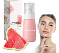 Sérum hydratant à la niacinamide éclat pastèque, sérum visage à l'essence éclaircissante et enlumineur liquide de base, pour une peau repulpée et éclatante, un teint uniforme