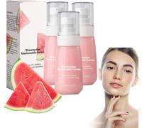 Sérum hydratant à la niacinamide éclat pastèque, sérum visage à l'essence éclaircissante et enlumineur liquide de base, pour une peau repulpée et éclatante, un teint uniforme