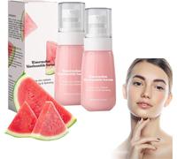 Sérum hydratant à la niacinamide éclat pastèque, sérum visage à l'essence éclaircissante et enlumineur liquide de base, pour une peau repulpée et éclatante, un teint uniforme