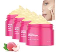 Sérum hydratant au rétinol à la pêche, crème pour le visage au rétinol et à la niacinamide, hydratant apaisant et éclaircissant pour le visage, sérum anti-rides pour le visage au rétinol (4 pcs)
