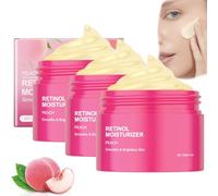 Sérum hydratant au rétinol à la pêche, crème pour le visage au rétinol et à la niacinamide, hydratant apaisant et éclaircissant pour le visage, sérum anti-rides pour le visage au rétinol (3 pcs)