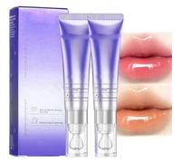 Sérum hydratant Plumping & Anti-rides, huile à lèvres Plumping Changing Lip Plumper Sérum, sérum de soin des lèvres pour hydrater et nourrir les lèvres (orange + rose)