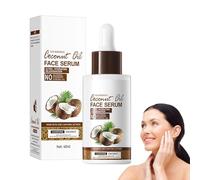 Sérum intensif à l'huile de coco à l'huile de noix de coco - Crème miracle anti-rides et hydrate - Soin intensif pour peaux sèches - Soin en profondeur pour une peau éclatante - Apaise et lisse pour