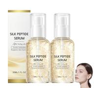 Sérum Lifting Intensive,Gold Silk Peptide Lift Korea,Lifting Ampoule Silk Peptide Serum,Deep Collagen Serum Anti Rides,Atténue Les Ridules Et Améliore La Fermeté Et L'élasticité De La Peau,30 ml (2PC)