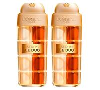 Sérum L'Oréal Paris Age Perfect Anti-Aging Le Duo, 2 flacons de 30 ml | pour tous les types de peaux, double action, raffermissant et éclaircissant avec du collagène et des vitamines B3 et C