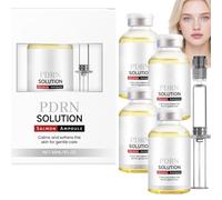 Sérum PDRN ADN de Saumon Visage, Ampoule Anti-Âge Hydratante Raffermissante contre Rides et Ridules, Essence Éclaircissante pour Teint Irrégulier et Peau Lisse Éclatante, 30ml (4pcs)