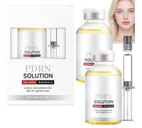 Sérum PDRN ADN de Saumon Visage, Ampoule Anti-Âge Hydratante Raffermissante contre Rides et Ridules, Essence Éclaircissante pour Teint Irrégulier et Peau Lisse Éclatante, 30ml (2pcs)