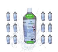Sérum Physiologique 0,9% NaCl Gestprotec | Bouteille 1 litre x12 | Solution Saline Isotonique Eau Purifiée | Lavage & Irrigation Externe Nez Fosses Nasales | Labo Français Traçabilité Garantie