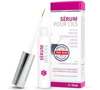 Sérum pour la croissance des cils sans hormones 10 ml avec Hyaluron | Avec Collagène, Peptides, Protéines de blé, croissance des cils avec des ingrédients naturels Aloe Vera, Ginseng & Panthénol