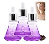 Sérum pour la peau à base de souchet rond (Cyperus Rotundus) pour l'épilation, hydrate et resserre les pores, apaise les irritations, réduit la pilosité corporelle pour hommes et femmes (3PCS)