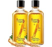 Sérum pour le visage au ginseng, essence anti-âge au collagène anti-rides minimiseur de pores, essence anti-âge polypeptide de ginseng, huile essentielle de ginseng, 100 ml (2 pièces)