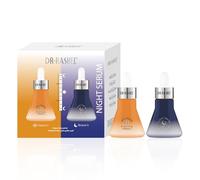 Sérum pour le visage avec vitamine C et rétinol 2 x 30 ml - Sérum pour le visage anti-âge, sérum contre les rides - Soin de la peau pour une peau éclatante et soignée - Sérum de jour et de nuit