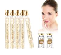 Sérum pour le visage doré,Fils de Collagène Absorbants,Fil de Soie de collagène Actif de sérum de Visage d'or 24K,Réduire les Rides,Absorbable Collagen Thread for Face Lift Anti-aging Moisturizing (A)