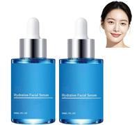 Sérum pour le visage raffermissant, hydratant et améliorant l'éclat, solutions pour la peau amplifiant les reflets jeunes, reconstituant l'hydratation en profondeur et réduisant les rides (2 pièces)