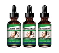 Sérum pour le visage rétrécissement des pores extrait de racine de réglisse huile essentielle Anti-acné rides contrôle de l'huile élimination des points noirs soin du visage liquide (3PCS)