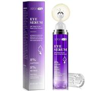 Sérum pour les yeux pour les cernes et les poches avec 8% de caféine 8% de rétinol, crème anti-âge pour les poches et les cernes avec 360° Eye Roller Massage Ball pour femmes et hommes - 15ml