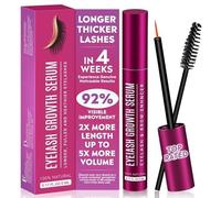 Serum Pousse Cils Croissance Très Rapide - Plus Pleins, Longs Et Épais, Sans Hormones Deux Fois par Jour, Avec Brosse Sourcils, pour Le Soin Des Cils Cassés, Croissance Plus Rapide Des Cils(5 ml)