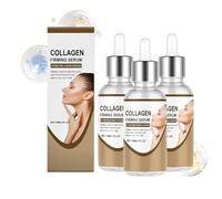 Sérum raffermissant au collagène pour la peau - Traitement hydratant pour maintenir l'élasticité et la souplesse - Hydrate en profondeur pour une peau saine - Léger et rapide (3 pièces)