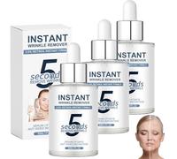 Sérum Raffermissant Instantané Anti-Relâchement au 2.5% Retinol,Wrinkle power,5 secondes Retinol Serum,Combleur de rides instantané,Soin Visage Anti-Rides, Fermeté, Éclat (3PC)