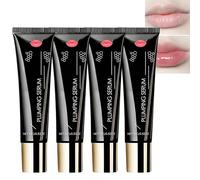 Sérum repulpant naturel pour les lèvres, pour une embellissement quotidien, huile hydratante pour les bases rouge à lèvres mat, soin repulpant non invasif pour atténuer les ridules des lèvres. (4PCS)