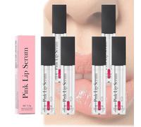 Sérum repulpant pour les lèvres rose,Gloss teinté transparent,Baume à lèvres teinté doux et hydratant,Hydratation et réduction des ridules, Élimine les cernes et Soin quotidien des lèvres. (6 PCS)