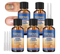 Sérum sain pour les ongles à l'huile d'arbre à thé, renforçateur pour les ongles faibles endommagés, sérum améliorant l'apparence des ongles, durcisseur d'ongles extra fort (5 pièces)