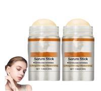 Sérum Stick, Crème Raffermissante et Anti-Rides Avancée, Sérum Raffermissant en Stick, Anti-Relaxation, Stick Essence Naturelle, Crème Liftante Corps, Hydratante, Liftante et Réparatrice (2 pièce)