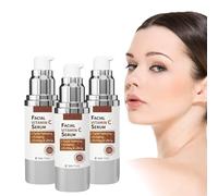 Sérum Super Vitamine C pour Femmes de Plus de 50 ans,Booster de Collagene et Acide Hyaluronique Pur,Acide Hyaluronique Serum Visage,Anti Ride Soins pour le Visage Peau Sensible (3PCS)