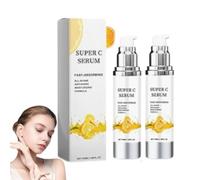 Sérum super vitamine C pour peaux matures, sérum super C, sérum bio vitamine C pour le visage, sérum visage anti-âge, sérum visage au collagène, sérum anti-âge pour hydrater (2pcs)
