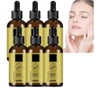 Sérum tenseur instantané pour le visage, sérum anti-rides raffermissant aux polypeptides d'or pour un effet liftant, raffermissant et hydratant, réduisant les rides et ridules (6PCS)