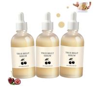 Sérum Ventre Ventre True à l'extrait de cerise, huile hydratante pour le ventre à la centella asiatica, hydratation longue durée, formule bio raffermissante et améliorant l'élasticité de la (3PCS)
