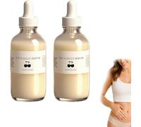 Sérum Ventre Vrai Huile Raffermissante et Hydratante pour Nourrir la Peau et soutenir l'Élasticité Diminuer les Vergetures et le Resserrement pour Tous les Types de Peau Hommes et Femmes (2Pièce)