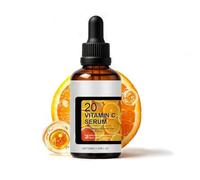 Sérum Visage 20% Vitamine C 50ml enrichi en Vitamine E | Sérum Hydratant pour le Derme, Unifie le Teint, Rénovation Cutanée Anti-Âge adapté au Visage et Cou