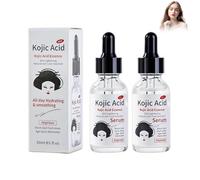 Sérum Visage à l'Acide Kojique, Soin Éclaircissant et Anti-Taches pour un Teint Éclatant et Équilibré, Traitement Unifiant contre les Taches Brunes et l'Hyperpigmentation, 2 Pièces