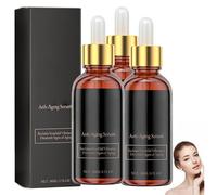 Sérum visage anti-âge à la glycérine et aux peptides - Sérum visage anti-rides, hydratation longue durée, atténue les ridules pour une peau plus jeune (3Pièce)