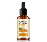 Sérum visage au curcuma, sérum pour le visage à l'huile de gingembre + vitamine C, sérum hydratant bio Vit C, sérum pour taches brunes, hydrate les peaux ternes et sèches, bienfaits anti-âge pour une