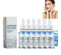 Sérum visage aux peptides de cuivre, complexe anti-âge multi-peptides, acide hyaluronique, hydratation intense, améliore l'élasticité, lisse les ridules, repulpe et répare pour une peau visage (PCS6)