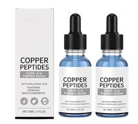Sérum Visage aux Peptides de Cuivre, Crème Raffermissante et Anti-Âge, Stimule la Production de Collagène, Formule Hydratante et Raffermissante, Convient à Tous les Types de Peau